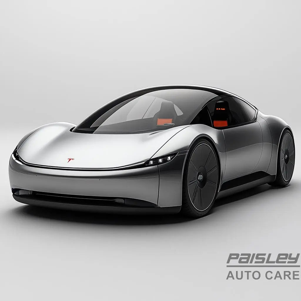 Tesla Robotaxi concept used to illustrate the future of autonomous ride-hailing services